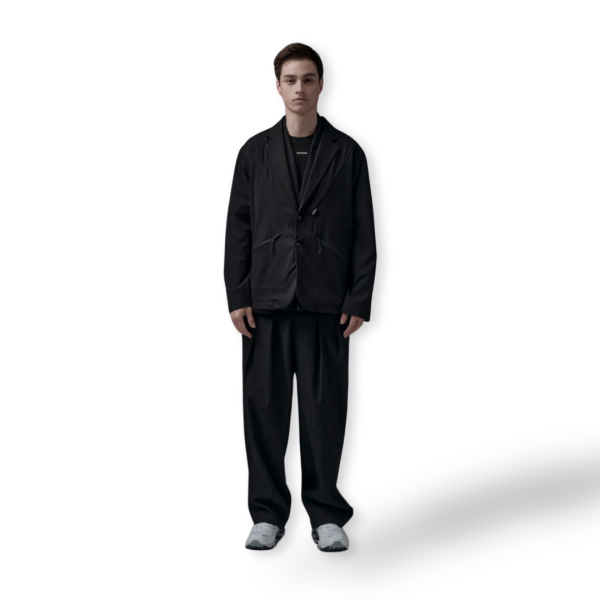 DYCTEAM - RePET Stitching Blazer - Black - Image 2