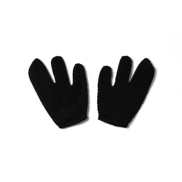 Nozzle Quiz-WHOLEGARMENT Tabi Gloves-Black