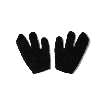 Nozzle Quiz-WHOLEGARMENT Tabi Gloves-Black