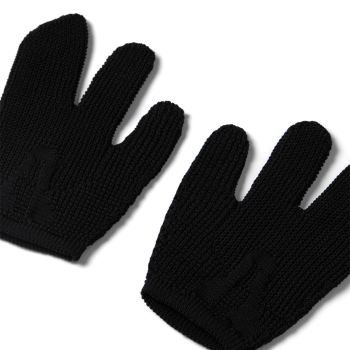 Nozzle Quiz-WHOLEGARMENT Tabi Gloves-Black